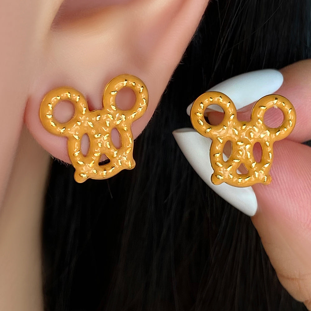 Pretzel π₯¨ π mouse earrings